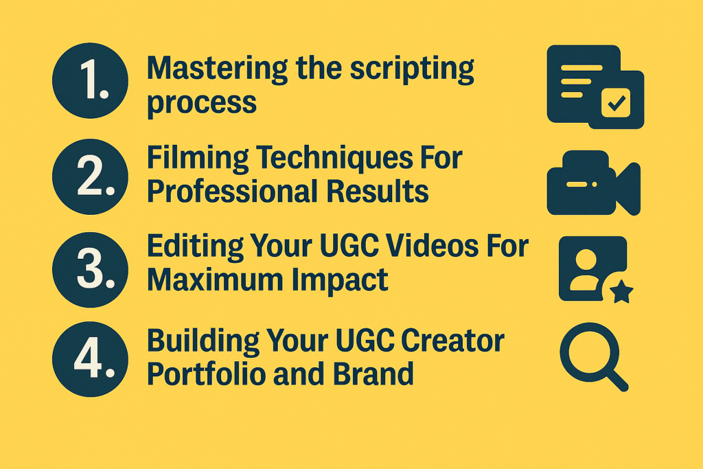UGC video creation steps 